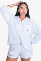 Xaden Monogram BF Blouse