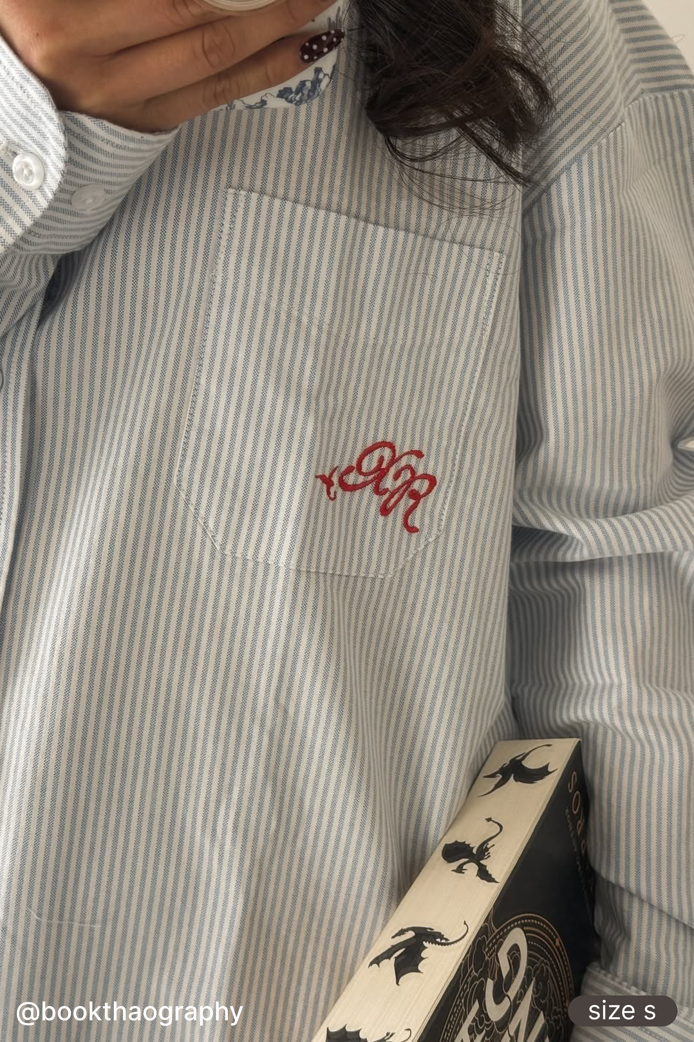 Xaden Monogram BF Blouse