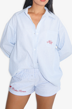 Xaden Monogram BF Blouse